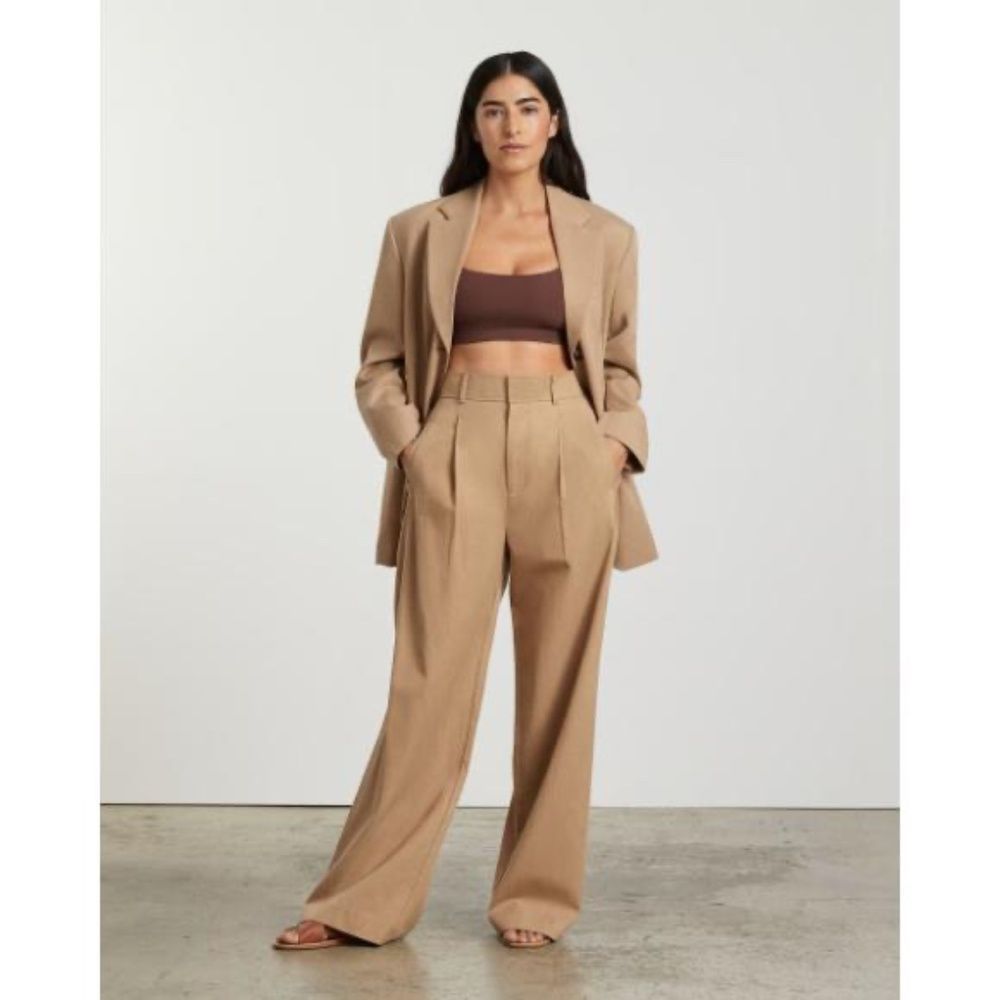 Everlane Tan Wide Leg Pants - Picture 2 of 9